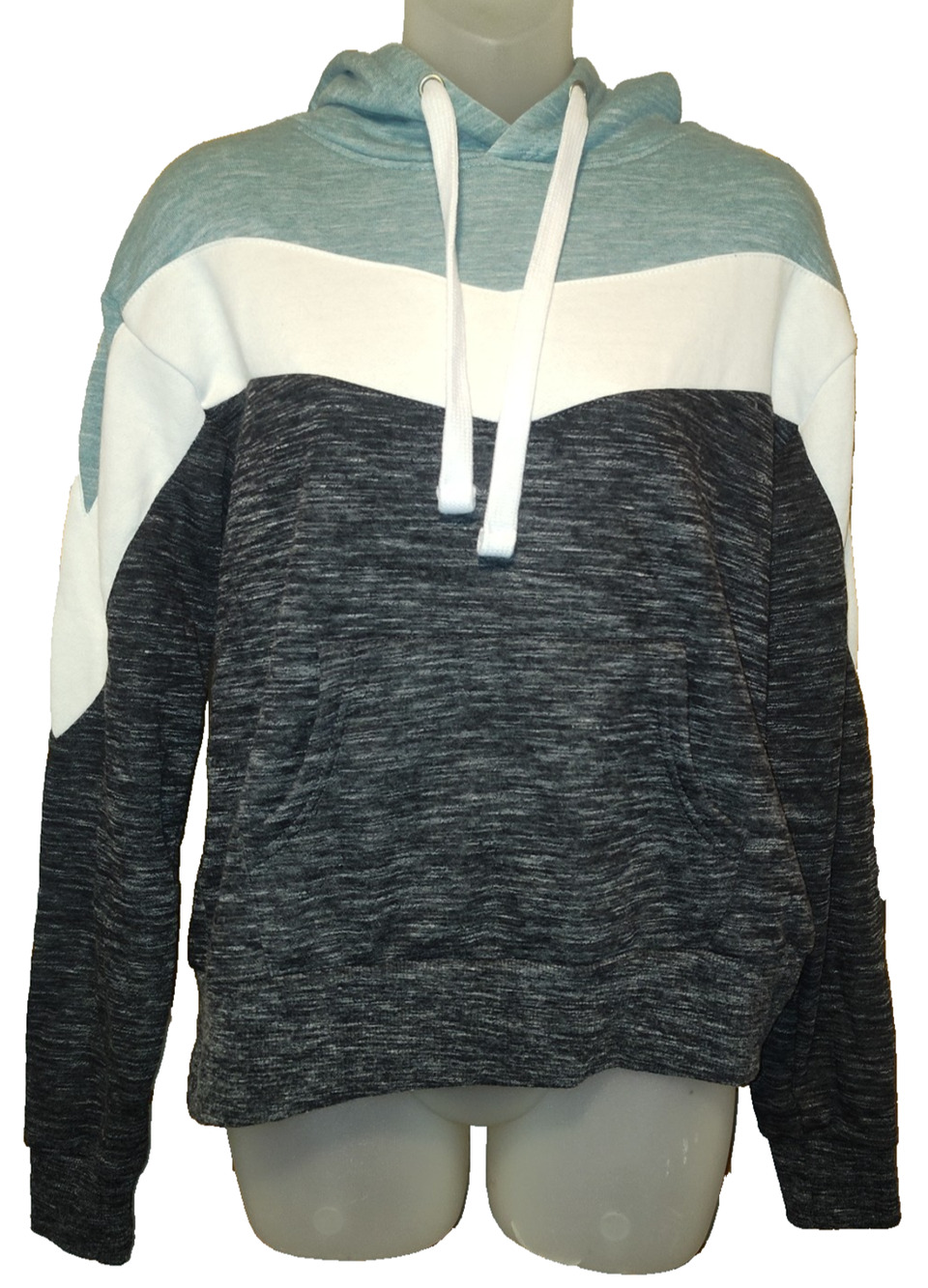 Reflex Men’s White/Gray Color Block Style Hoodie Size XL BG24